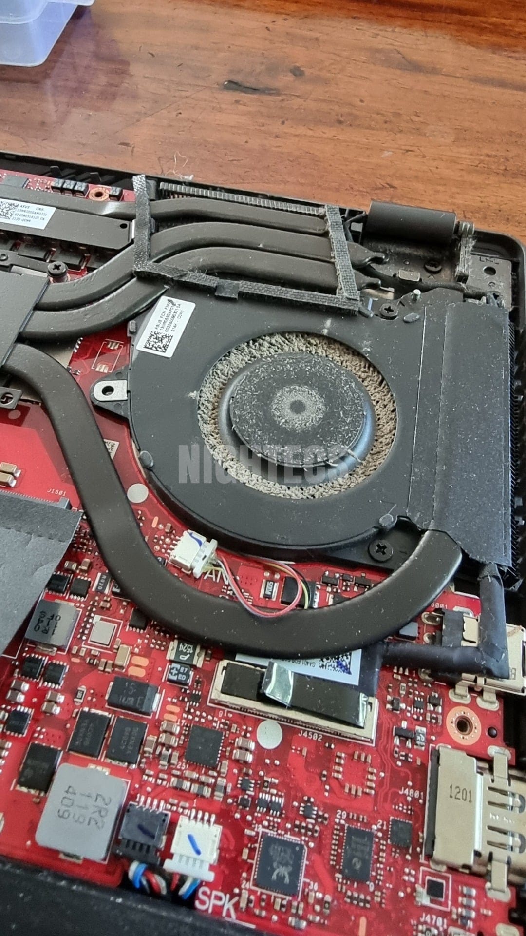 Mantención de notebook realizada por Nightecs 2